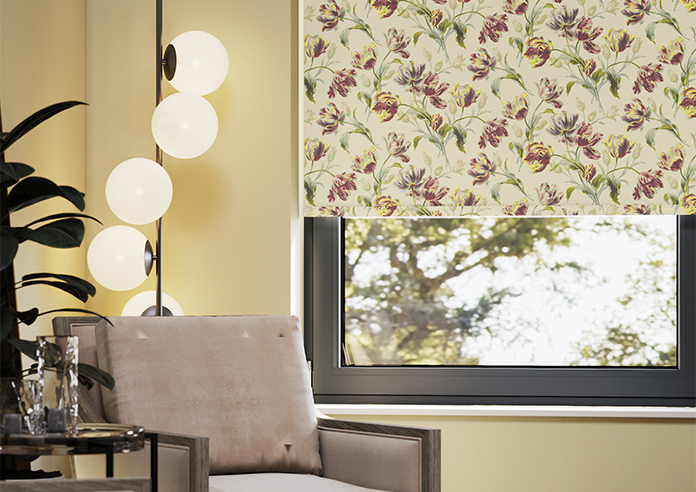 Laura Ashley Gosford, Cranberry - Roller Blind - Image 5